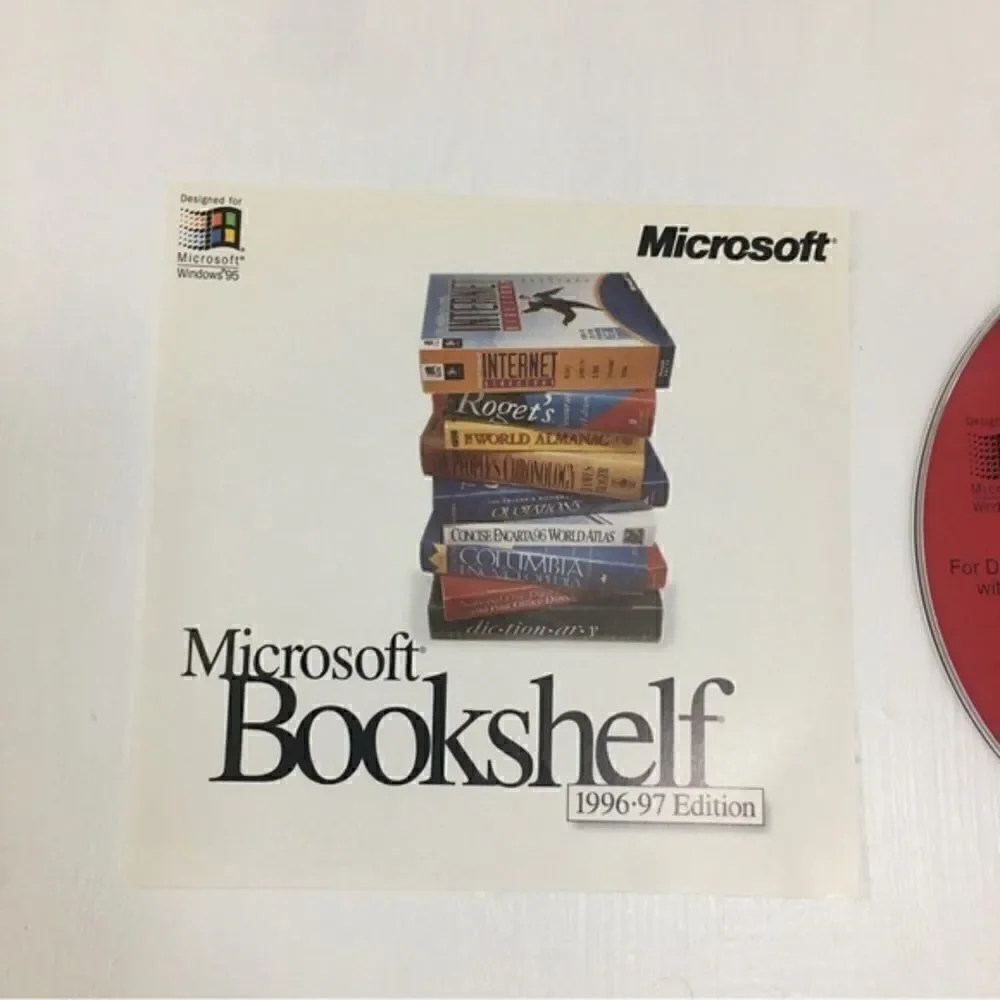 Microsoft Bookshelf 1996-97 Edition Vintage Collectible